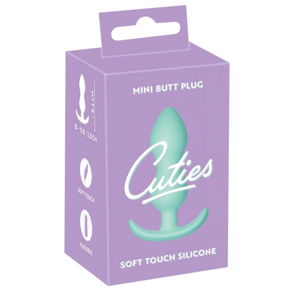 Cuties Mini Butt Plug - σιλικόνη ανάλογο βύσμα - μέντα (2,3cm)