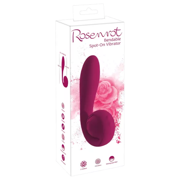 You2Toys Rosenrot - επαναφορτιζόμενος, αδιάβροχος δονητής σημείου G (κόκκινος)
