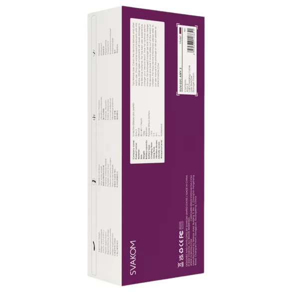 Svakom Amy 2 - δονητής σημείου G επαναφορτιζόμενος αδιάβροχος μοβ