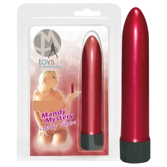 Mini vibrátor - δονητής μικρού μεγέθους - κόκκινο περλέ
