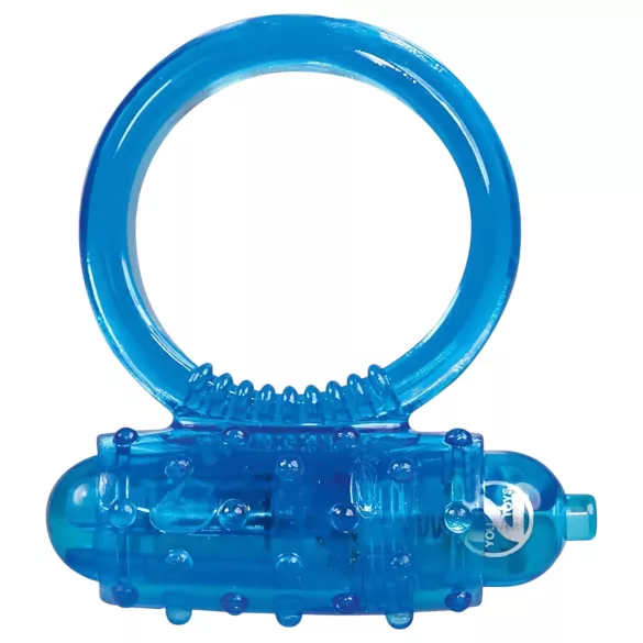 You2Toys - δαχτυλίδι πέους με δόνηση σιλικόνης - μπλε