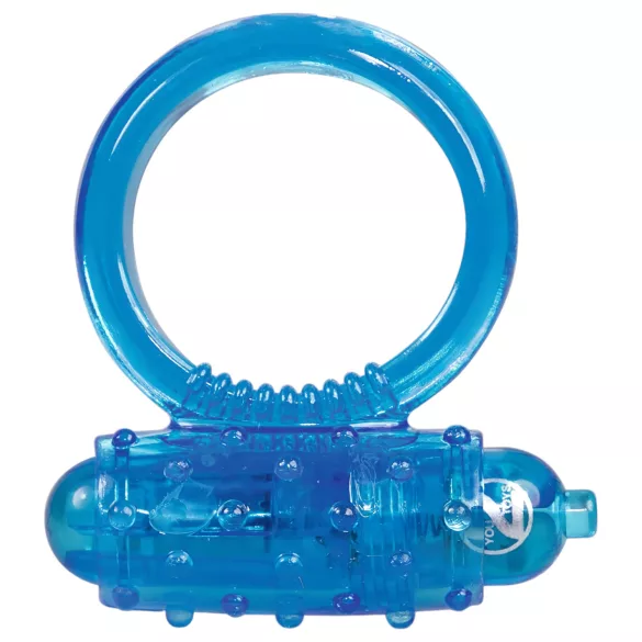 You2Toys - δαχτυλίδι πέους με δόνηση σιλικόνης - μπλε
