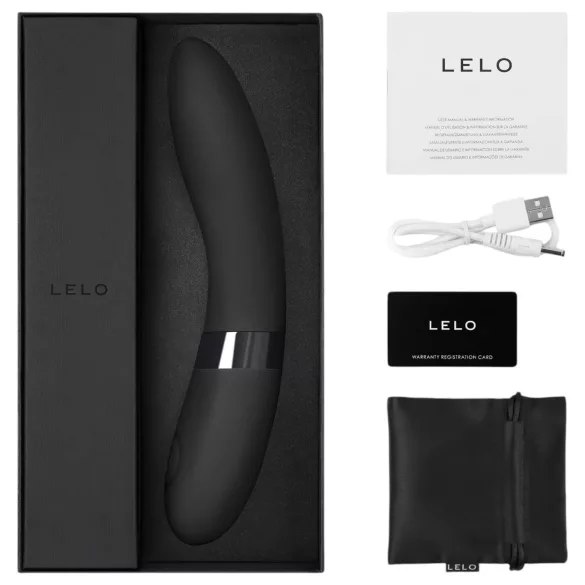 LELO Elise 2 - πολυτελές δονητής για γυναίκα - αδιάβροχος σιλικόνη μαύρο