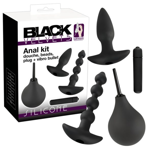 Σύνολο anal δονητών Black Velvet (4 τεμάχια)