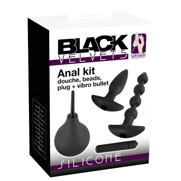 Σύνολο anal δονητών Black Velvet (4 τεμάχια)