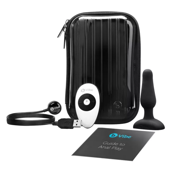 b-Vibe Novice - δονητής πρωκτού για αρχάριους - μαύρο