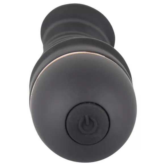 You2Toys - δονητής με ραβδώσεις - εύκαμπτος σιλικόνη μαύρος