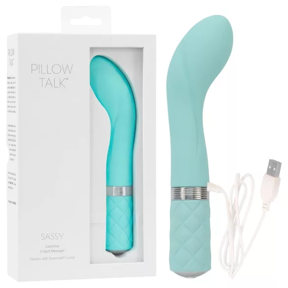 Pillow Talk Sassy - δονητής σημείου G επαναφορτιζόμενος - τιρκουάζ