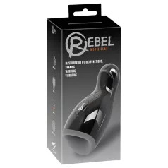   Rebel - ανδρικός masturbator με δόνηση & θέρμανση - μαύρο