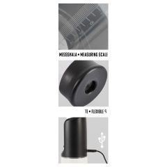   Mister Boner Workout - automatická pumpa na penis na baterie (průsvitně černá)