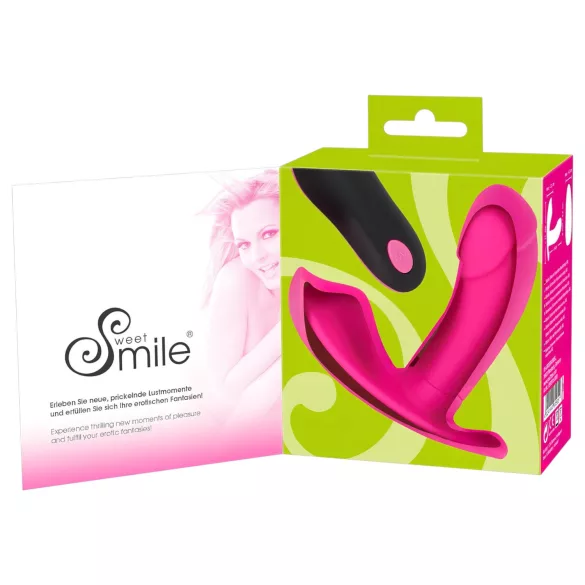 SMILE Panty - φορετός δονητής με μπαταρία και ασύρματο χειρισμό (ροζ)