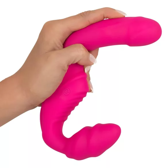You2Toys - Double2Teaser - δονητής για ζευγάρια χωρίς ιμάντα (ροζ)
