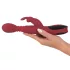 You2Toys Massager - ωθητικός/περιστρεφόμενος, θερμαινόμενος δονητής σημείου G (κόκκινος)