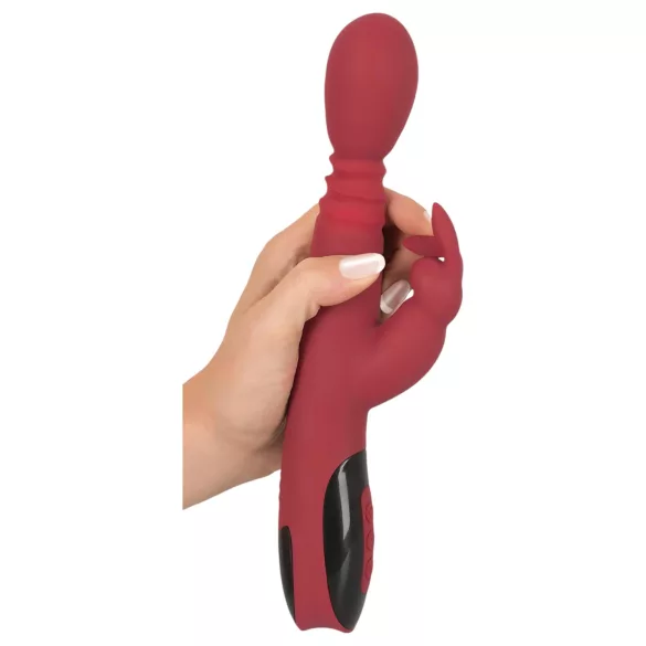 You2Toys Massager - ωθητικός/περιστρεφόμενος, θερμαινόμενος δονητής σημείου G (κόκκινος)