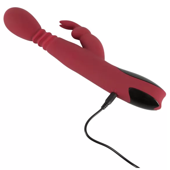 You2Toys Massager - ωθητικός/περιστρεφόμενος, θερμαινόμενος δονητής σημείου G (κόκκινος)