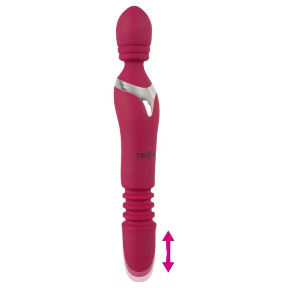 Javida Thrusting - 3 σε 1 δονητής μασάζ (κόκκινο)
