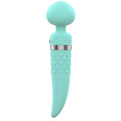   Pillow Talk Sultry - heated double motor massager vibrator (turquoise)