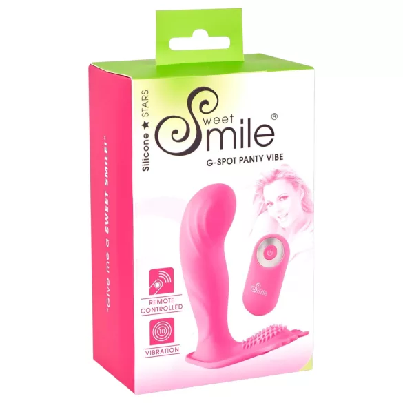 SMILE G-Spot Panty - φορετός επαναφορτιζόμενος, ασύρματος δονητής (ροζ)