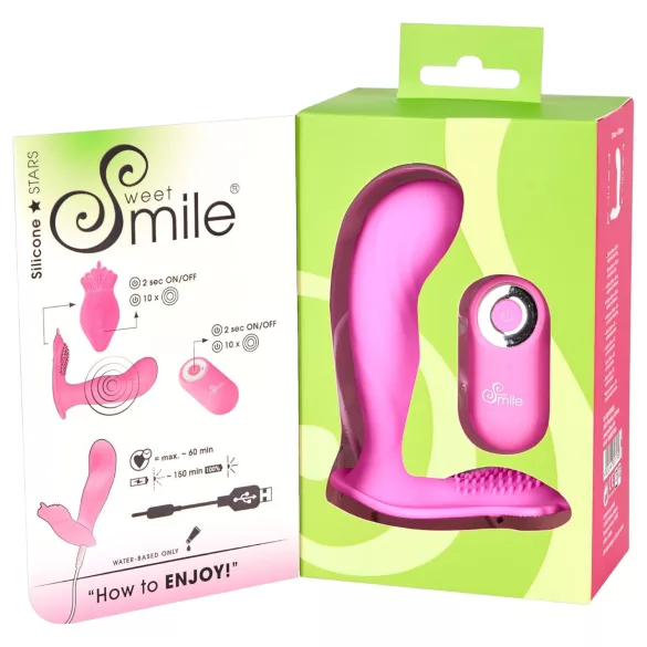SMILE G-Spot Panty - φορετός επαναφορτιζόμενος, ασύρματος δονητής (ροζ)