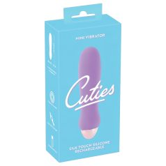   Cuties Mini Purple - επαναφορτιζόμενος, σιλικόνης ραβδιό δονητής (μοβ)