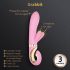 G-Vibe GRabbit - επαναφορτιζόμενος, 3 κινητήρες δονητής G-spot (ροζ)
