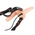 You2Toys - strap-on διπλός δονητής - γυναικεία χρήση - φυσικό χρώμα