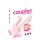 Couples Choice - δονητής ζευγαριού με 2 μοτέρ (ροζ)