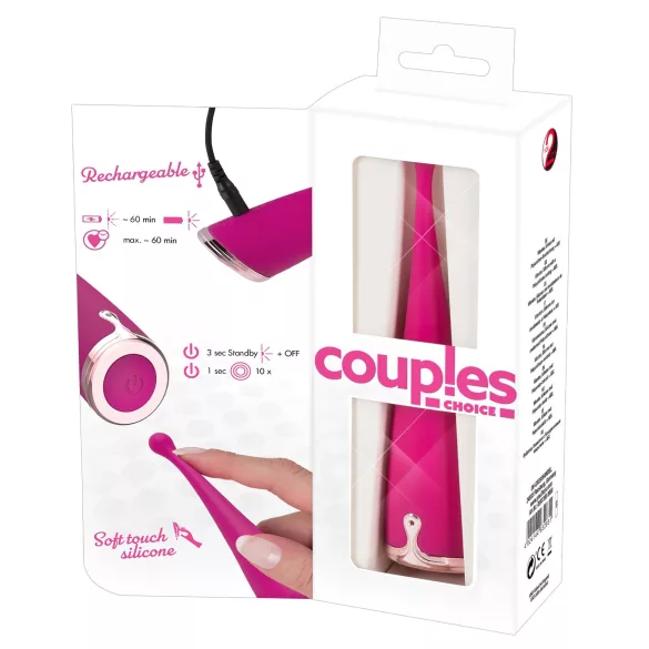 Couples Choice - δονητής κλειτορίδας επαναφορτιζόμενος - ροζ