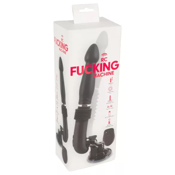You2Toys - μηχανή σεξ με τηλεχειριστήριο - επαναφορτιζόμενο δονητή - μαύρο