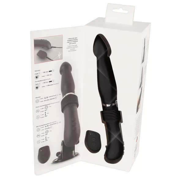 You2Toys - μηχανή σεξ με τηλεχειριστήριο - επαναφορτιζόμενο δονητή - μαύρο