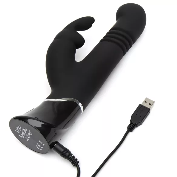 Fifty Shades of Grey - λοκοδονούμενο δονητής rabbit - μαύρο