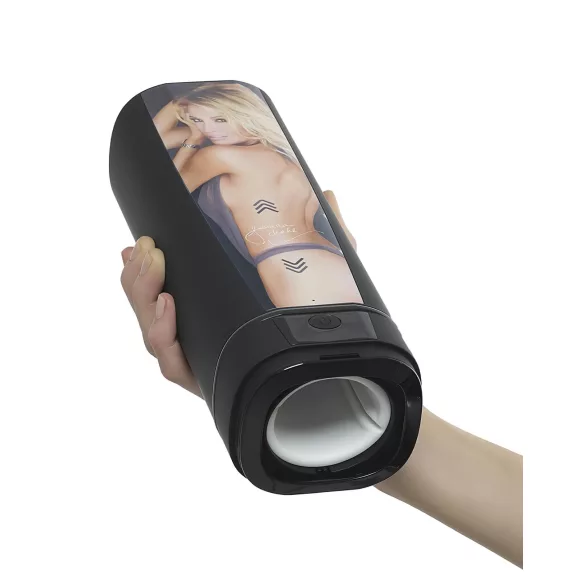 Kiiroo Onyx+ Jessica Drake - διαδραστικό ανδρικό αυνανιστήρι - μαύρο