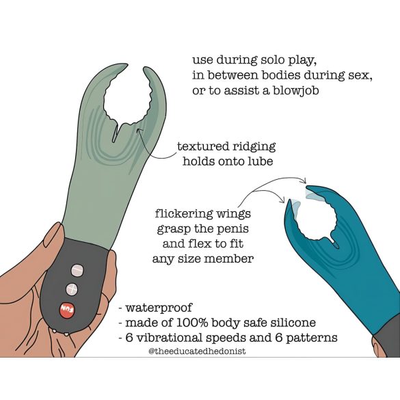 Fun Factory Manta - δονητής πέους - μαύρο