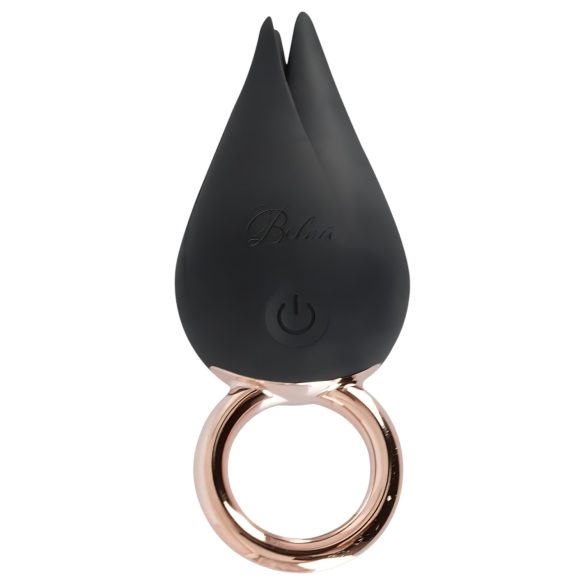 Belou - επαναφορτιζόμενο, αδιάβροχο δονούμενο για κλειτορίδα (μαύρο)