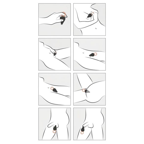 Belou - επαναφορτιζόμενο, αδιάβροχο δονούμενο για κλειτορίδα (μαύρο)