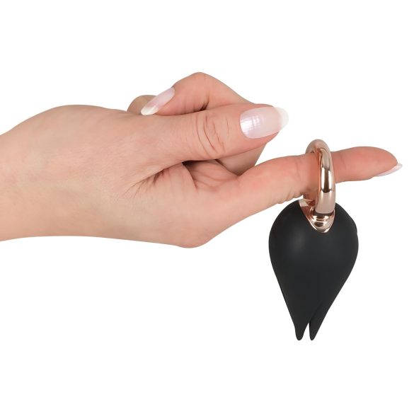 Belou - επαναφορτιζόμενο, αδιάβροχο δονούμενο για κλειτορίδα (μαύρο)