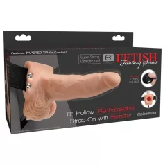   Pipedream - Fetish Strap-On 6 - ζώνη με δονητή, κοίλος (στο χρώμα του δέρματος)