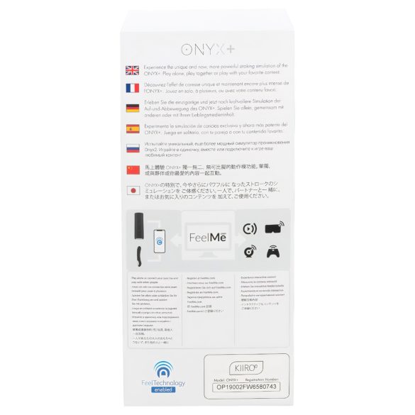 Kiiroo Onyx+ - διαδραστικός ανδρικός αυνανιστής - μαύρο