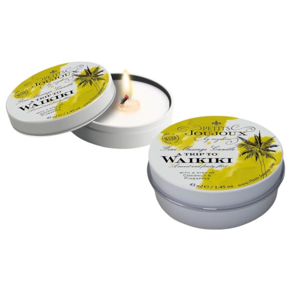 Petits Joujoux Waikiki - κερί μασάζ - καρύδα-ανανάς (43ml)