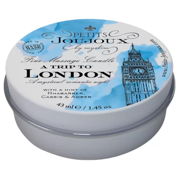 Petits Joujoux London - κερί μασάζ - ρεβένι & κεχριμπάρι - 43ml