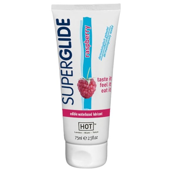HOT Superglide Raspberry - βρώσιμο λιπαντικό (75ml)