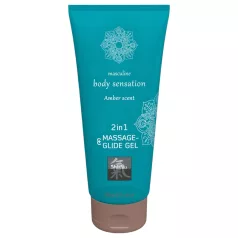   Shiatsu - λιπαντικό για μασάζ 2σε1 - άρωμα κεχριμπάρι - 200ml