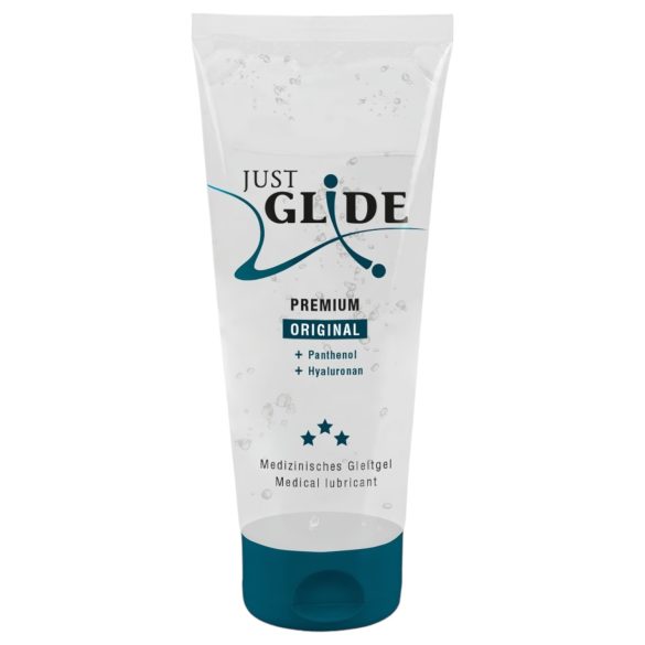 Just Glide Premium Original - βέγκαν λιπαντικό με βάση το νερό (200 ml)