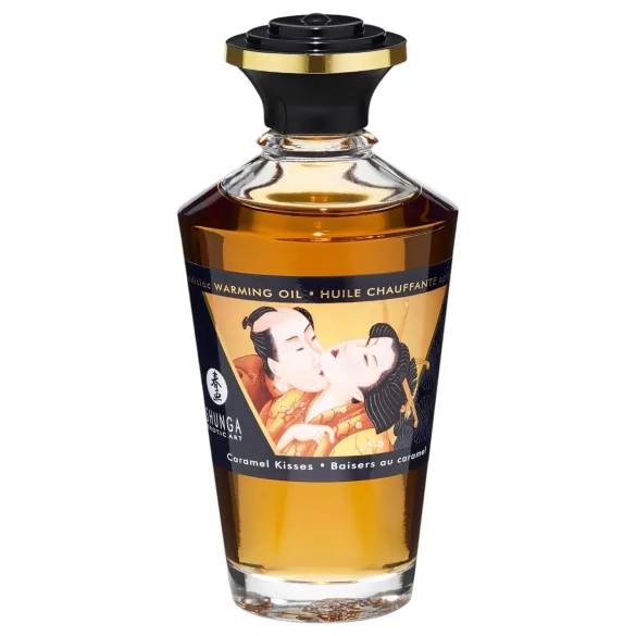 Shunga - λάδι μασάζ θερμαντικό - καραμέλα - 100ml