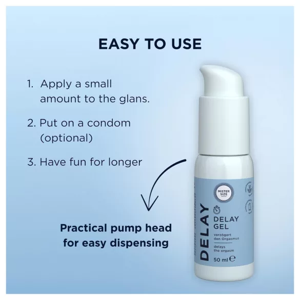 Mister Size - τζελ καθυστέρησης εκσπερμάτισης - 50ml