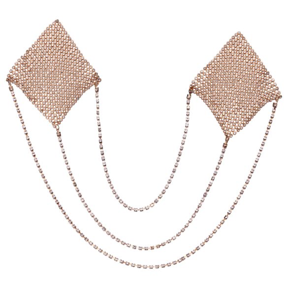 Cottelli - αυτοκόλλητα θηλής με αλυσίδα - χρυσό