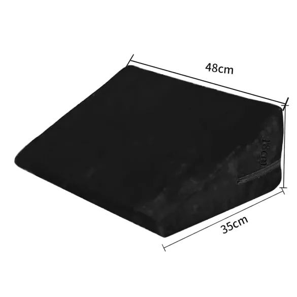 Desirel Magic Pillow - μαξιλάρι σεξ σφηνοειδούς σχήματος - μικρό (μαύρο)