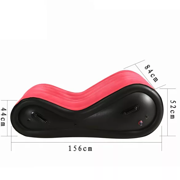Desirel Magic Pillow - Φουσκωτό έπιπλο BDSM - με χειροπέδες (κόκκινο)