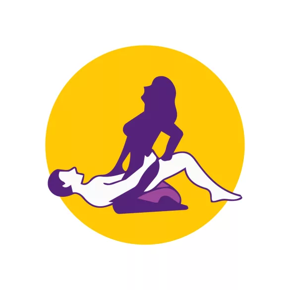Desirel Magic Pillow - φουσκωτό σφηνοειδές σεξ μαξιλάρι (σκούρο μωβ)
