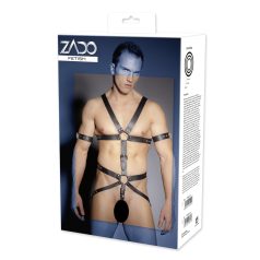   ZADO - δερμάτινη σωματική ζώνη με ιμάντες - για άνδρες